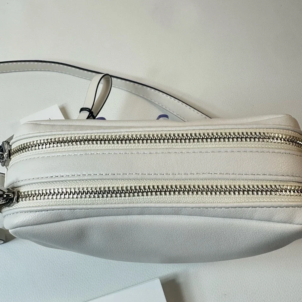 NEW PROENZA SHOULER WATTS LEATHER CAMERA BAG OFF WHITE/BLACK - Picture 13 of 13